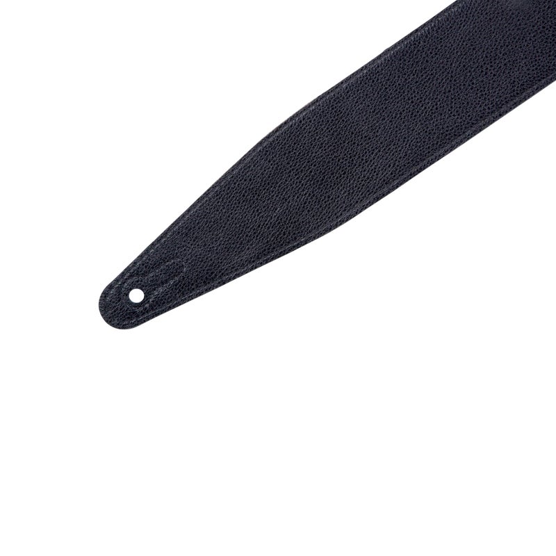 Levy's Leathers 2.5" Garment Leather Guitar Strap Distressed Design; Black (MG317BOG-BLK) - Image 5